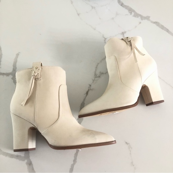Sam Edelman Neomi Cream Pull-on Booties Sz 8 - Picture 12 of 15